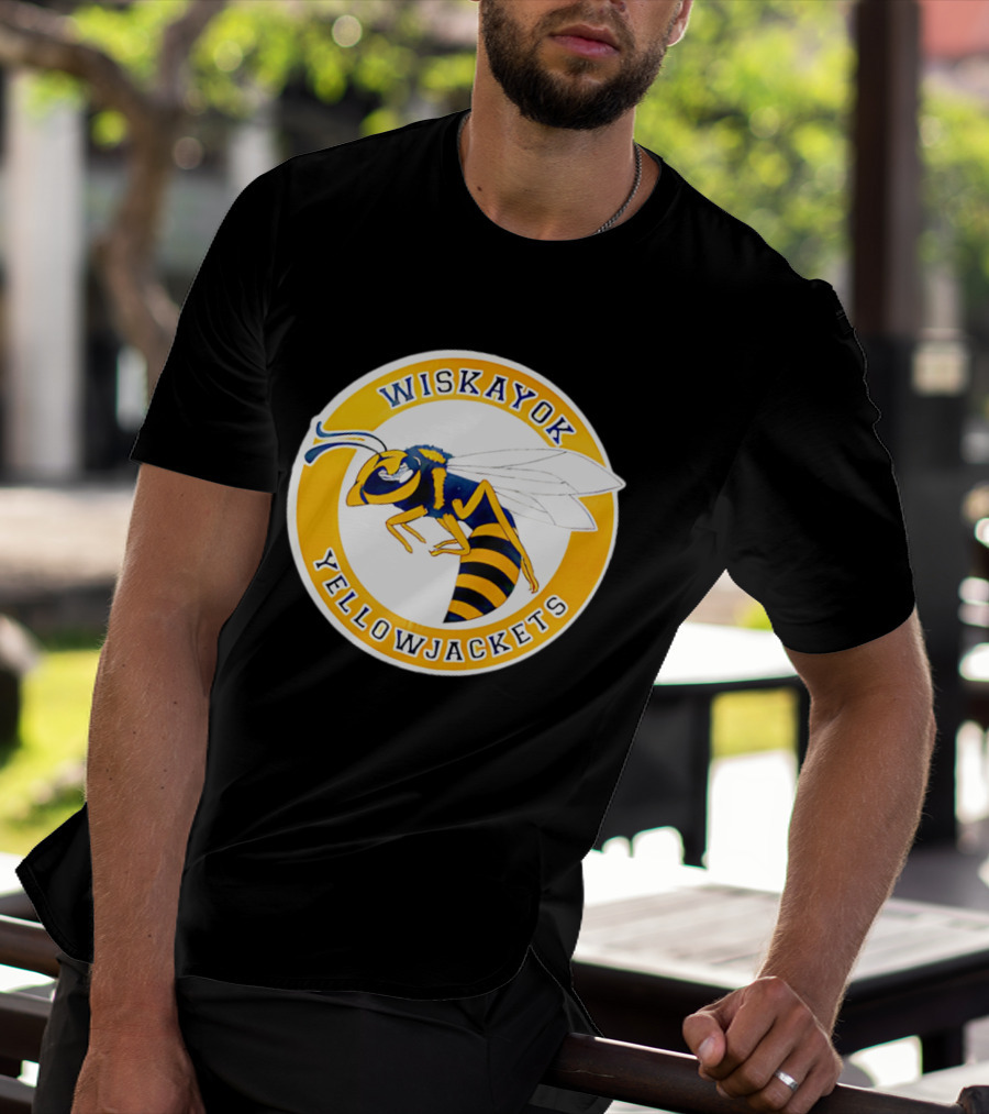 Wiskayok Yellowjackets Buzzing Insect Emblem T-Shirt