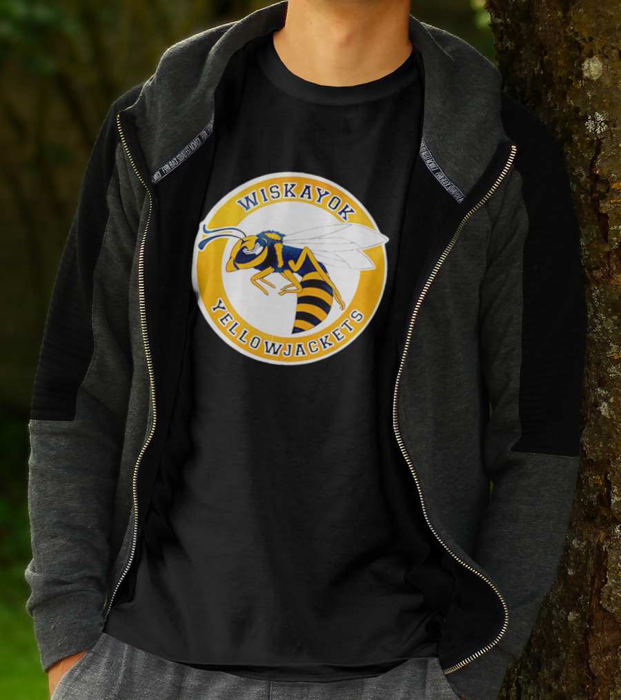 Wiskayok Yellowjackets Buzzing Insect Emblem T-Shirt