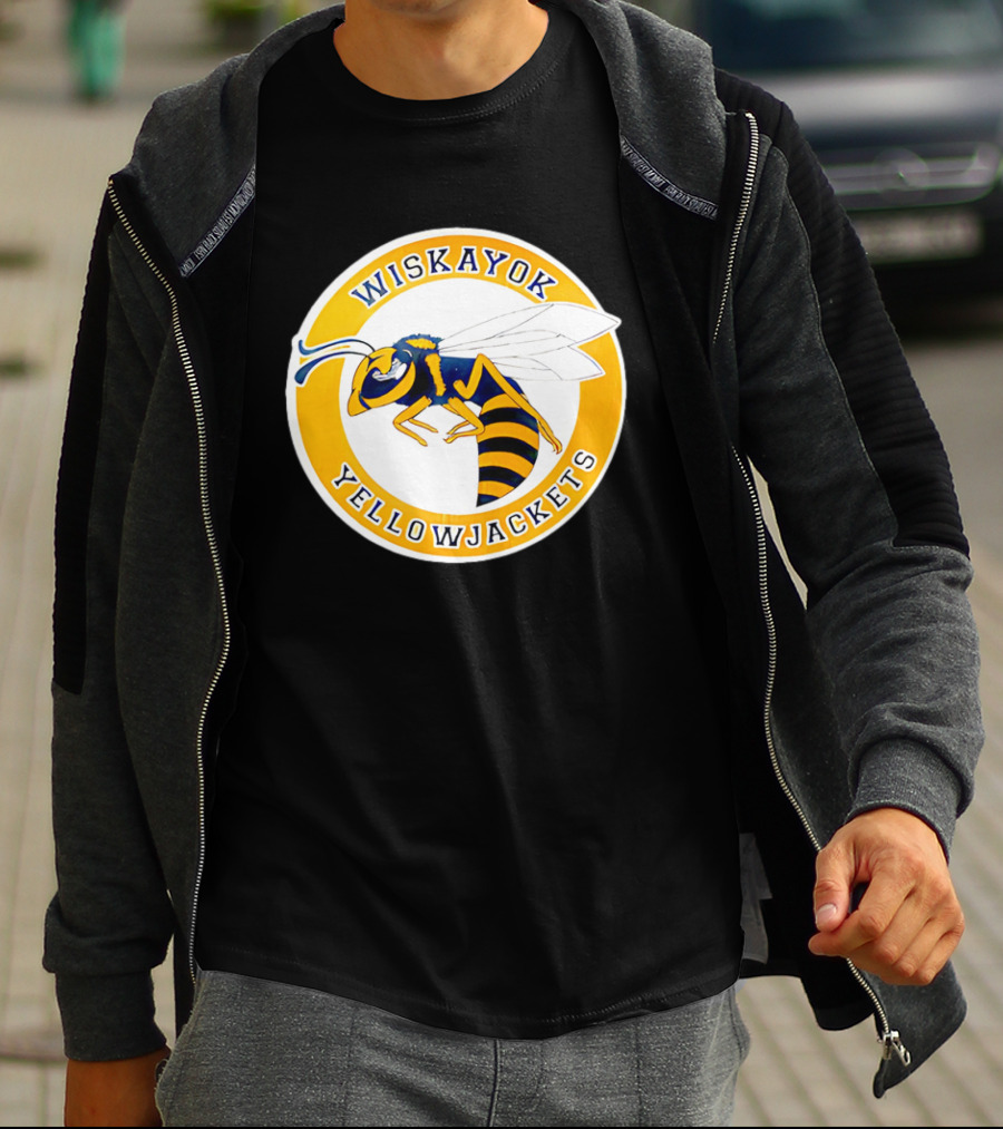 Wiskayok Yellowjackets Buzzing Insect Emblem T-Shirt