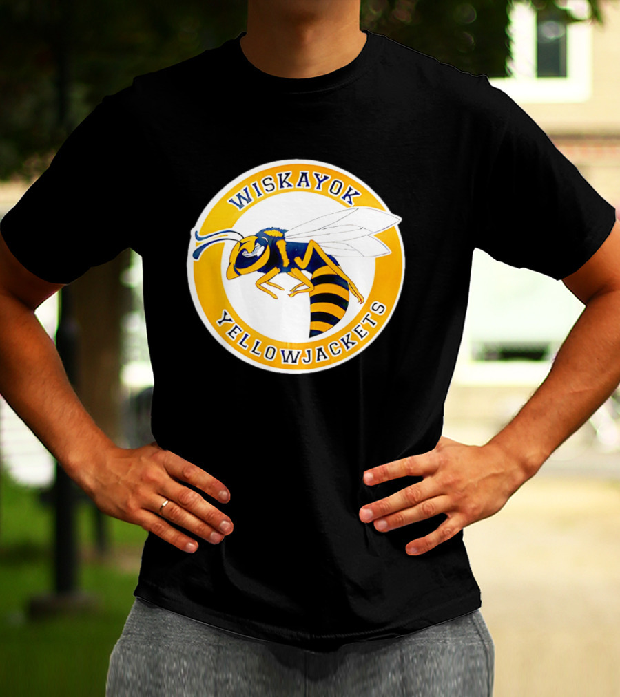 Wiskayok Yellowjackets Buzzing Insect Emblem T-Shirt