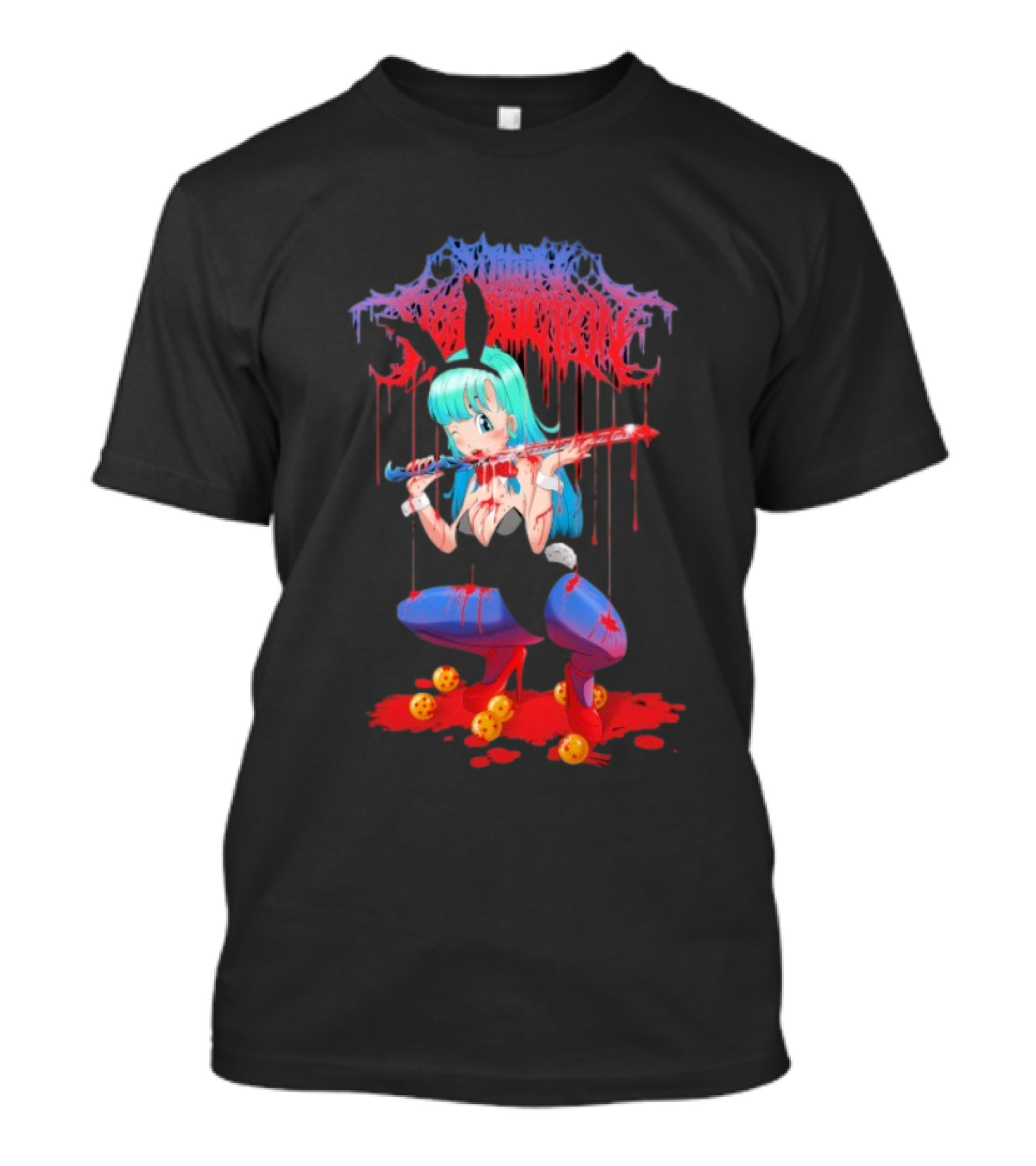 Within Destruction Blood Sword Dragon Ball Bulma With Dragon Balls T-Shirt