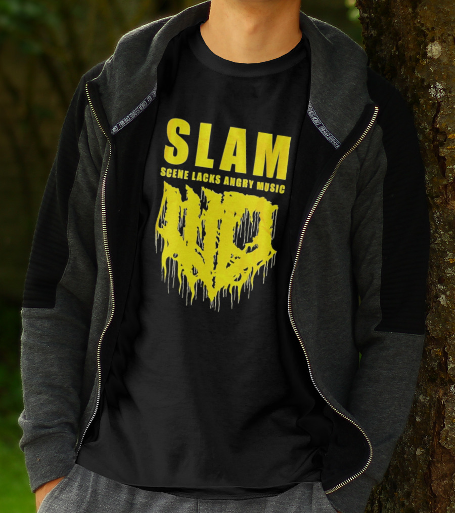 Slam Scene Lacks Angry Music Dripping Graphic T-Shirt