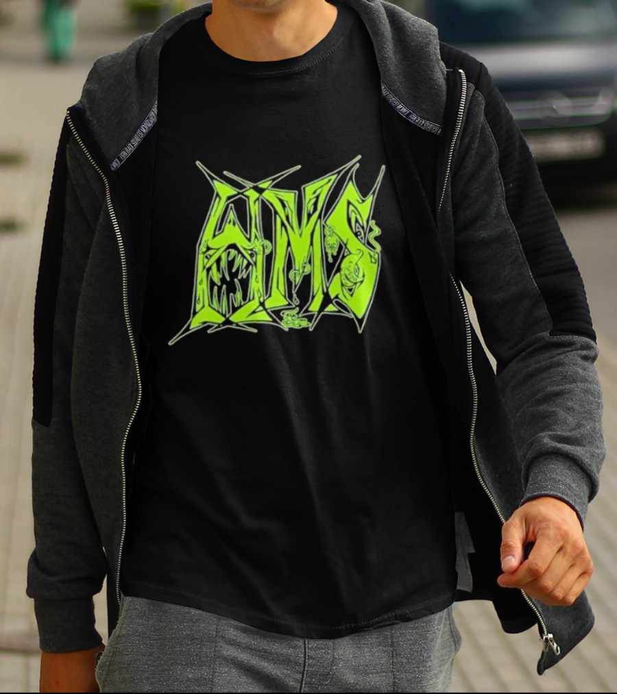 H.M.S Wolfsbane Atomic Themed Text With Monster Elements T-Shirt