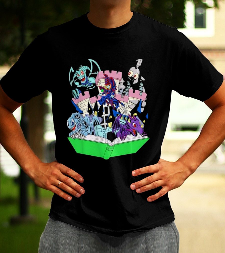 World Of Toons Castle And Creatures From Book T-Shirt