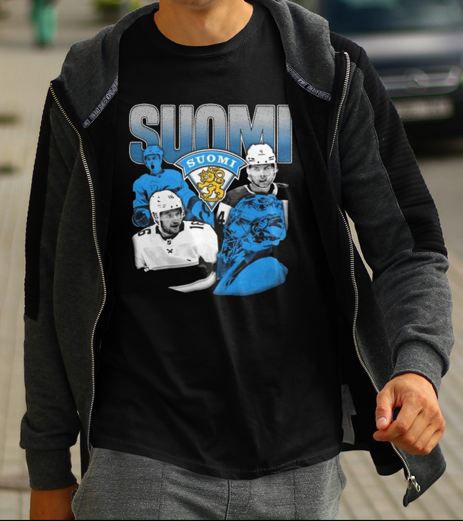 Suomi 4 Nations Team Finland Ice Hockey Players T-Shirt