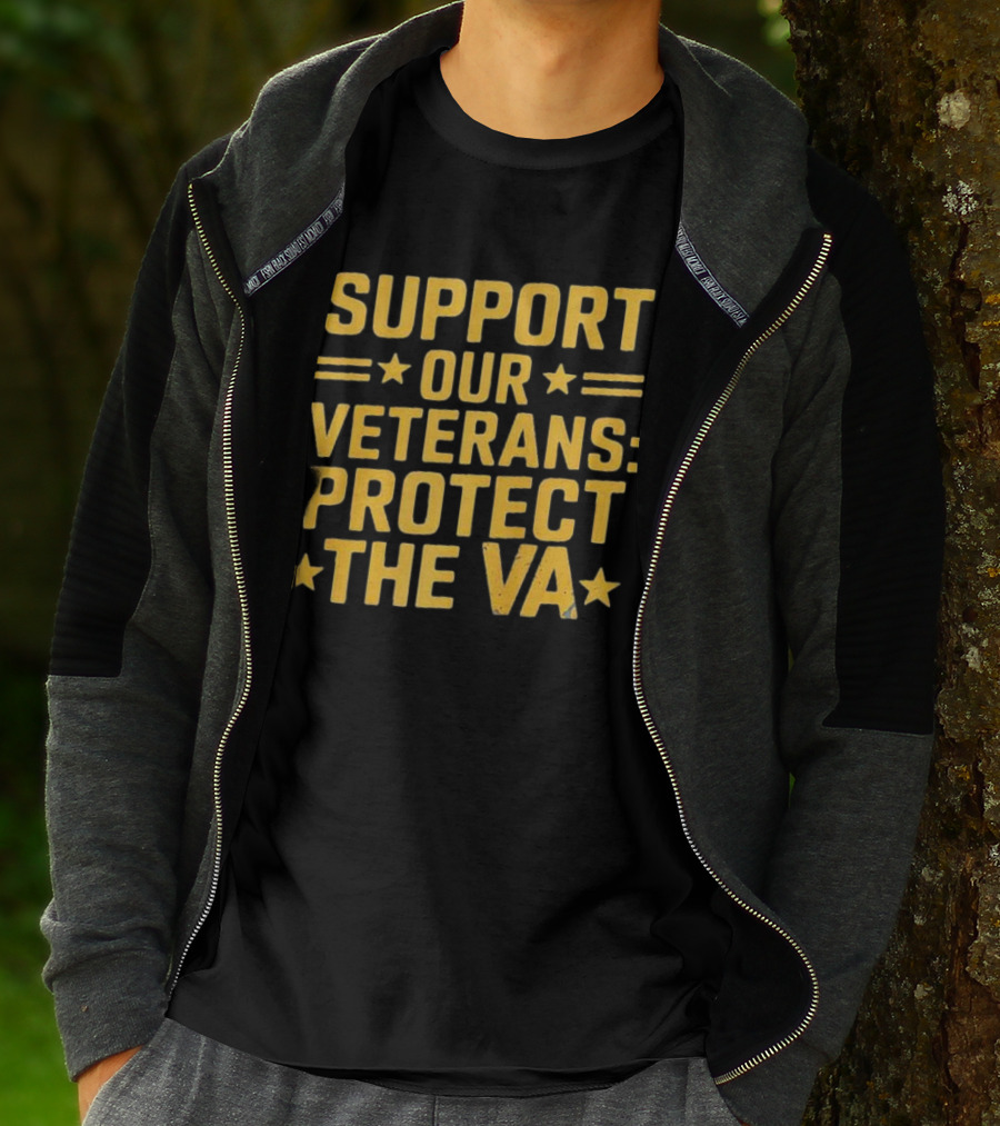 Support Our Veterans Protect The VA Star T-Shirt