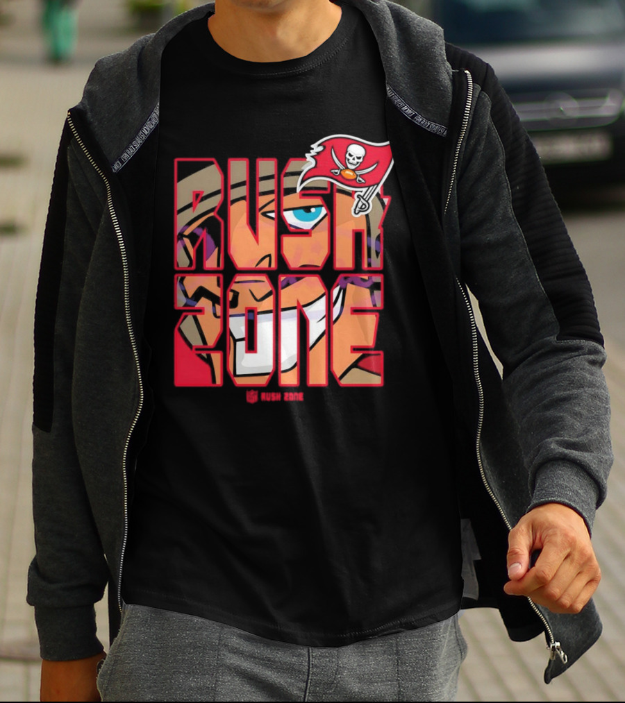 Tampa Bay Buccaneers Rush Zone Cartoon NFL T-Shirt