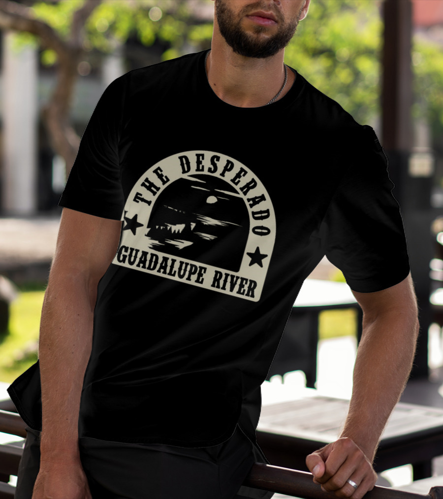 The Desperado Guadalupe River Sunset Stars T-Shirt