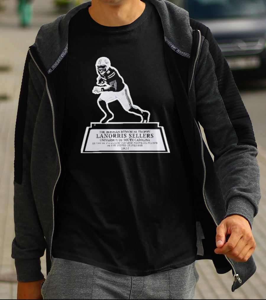 The Heisman Memorial Trophy Lanorris Sellers Football Statue T-Shirt