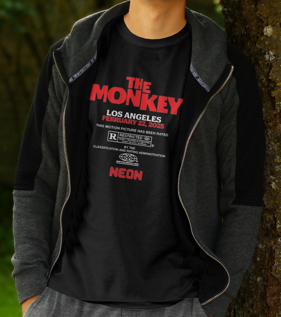 The Monkey Los Angeles February 22 2025 This Motion Picture Has Been Rated R Neon T-Shirt