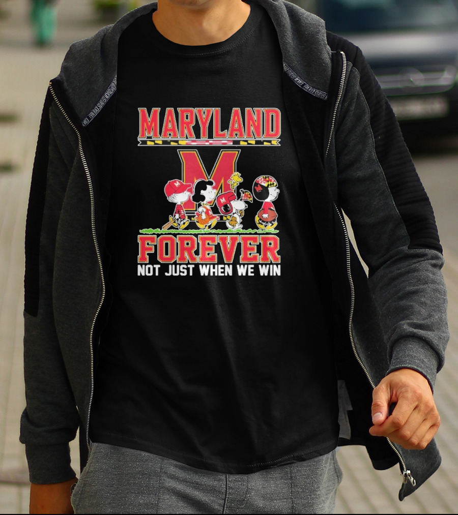 Peanuts Maryland Terrapins Collaboration Forever Not Just When We Win T-Shirt
