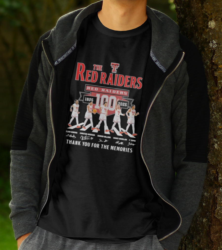 The Red Raiders Abbey Road 100 Years 1925 2025 Thank You For The Memories T-Shirt