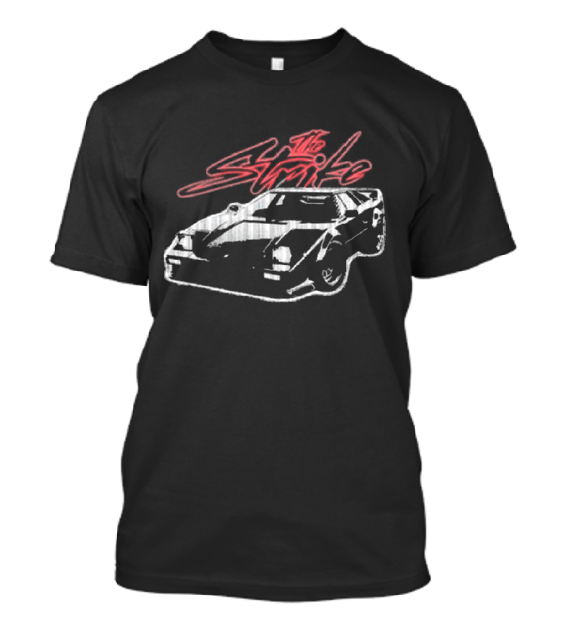 The Strike Sports Car Retro Style Sketch T-Shirt