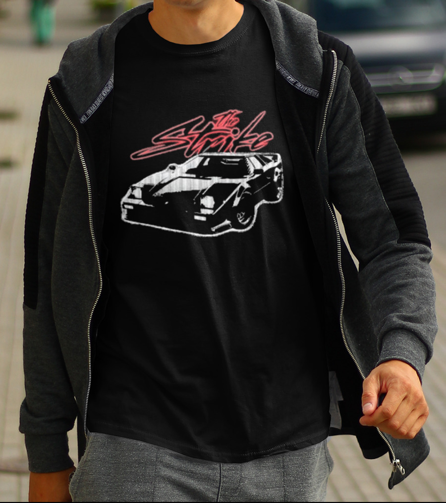 The Strike Sports Car Retro Style Sketch T-Shirt