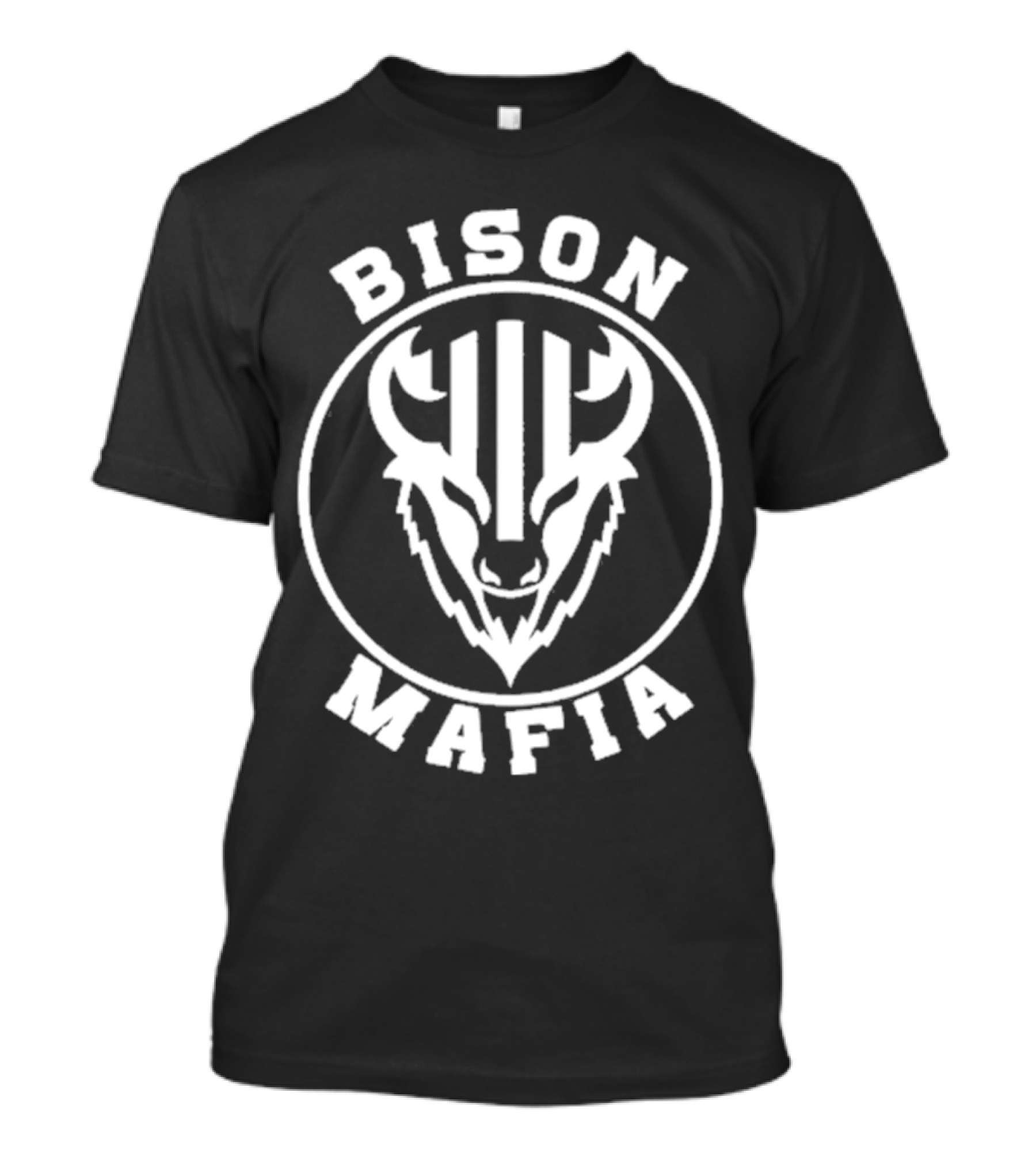 Bison Mafia Upstairs Pub Bold Design T-Shirt