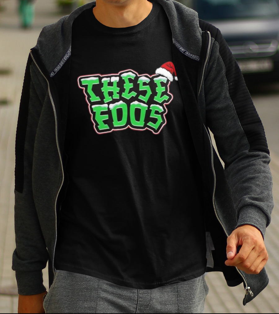 These Foos Santa Hat Christmas Spirit T-Shirt