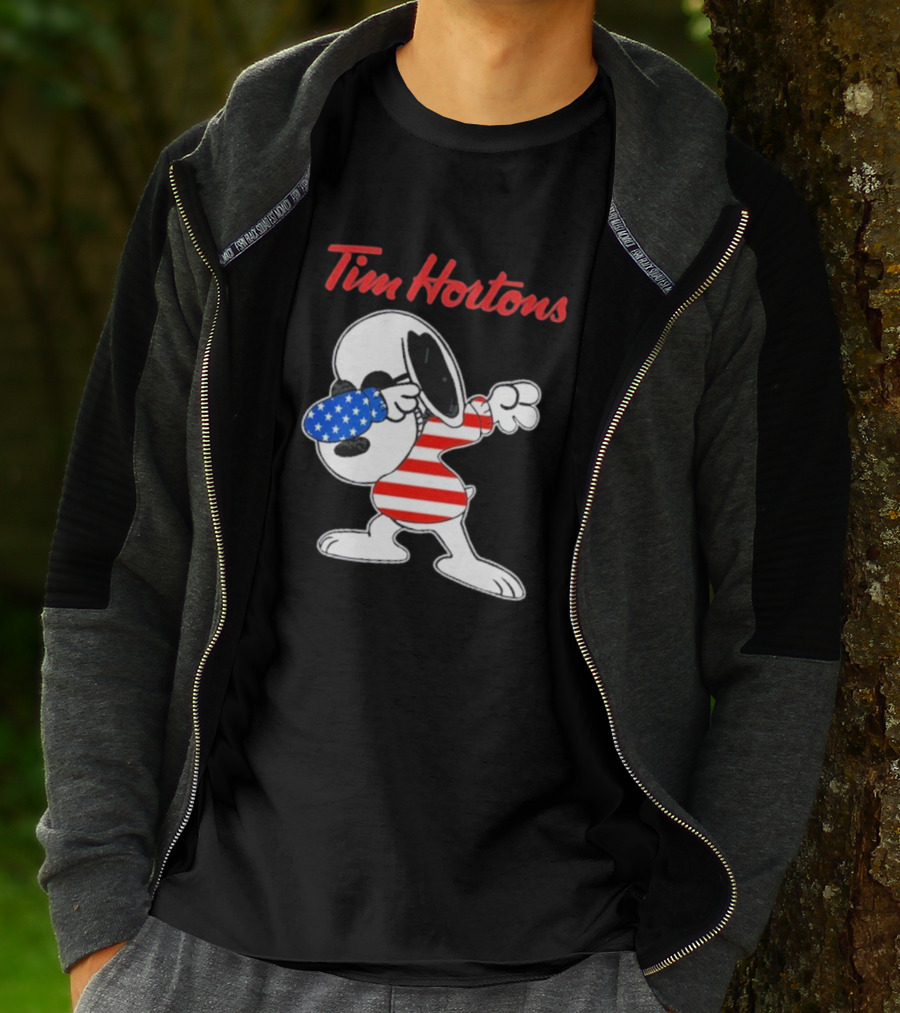 Tim Hortons Snoopy Dabbing American T-Shirt