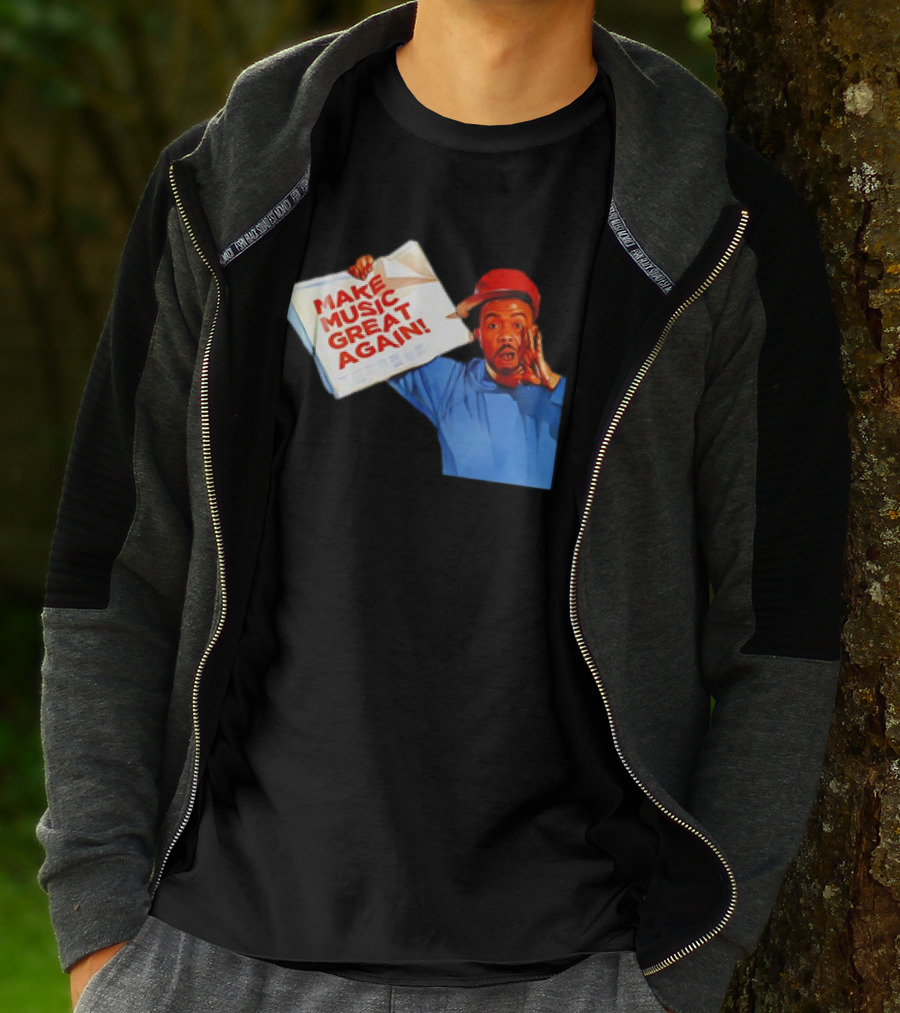 Timbo Land Make Music Great Again Newspaper Character T-Shirt