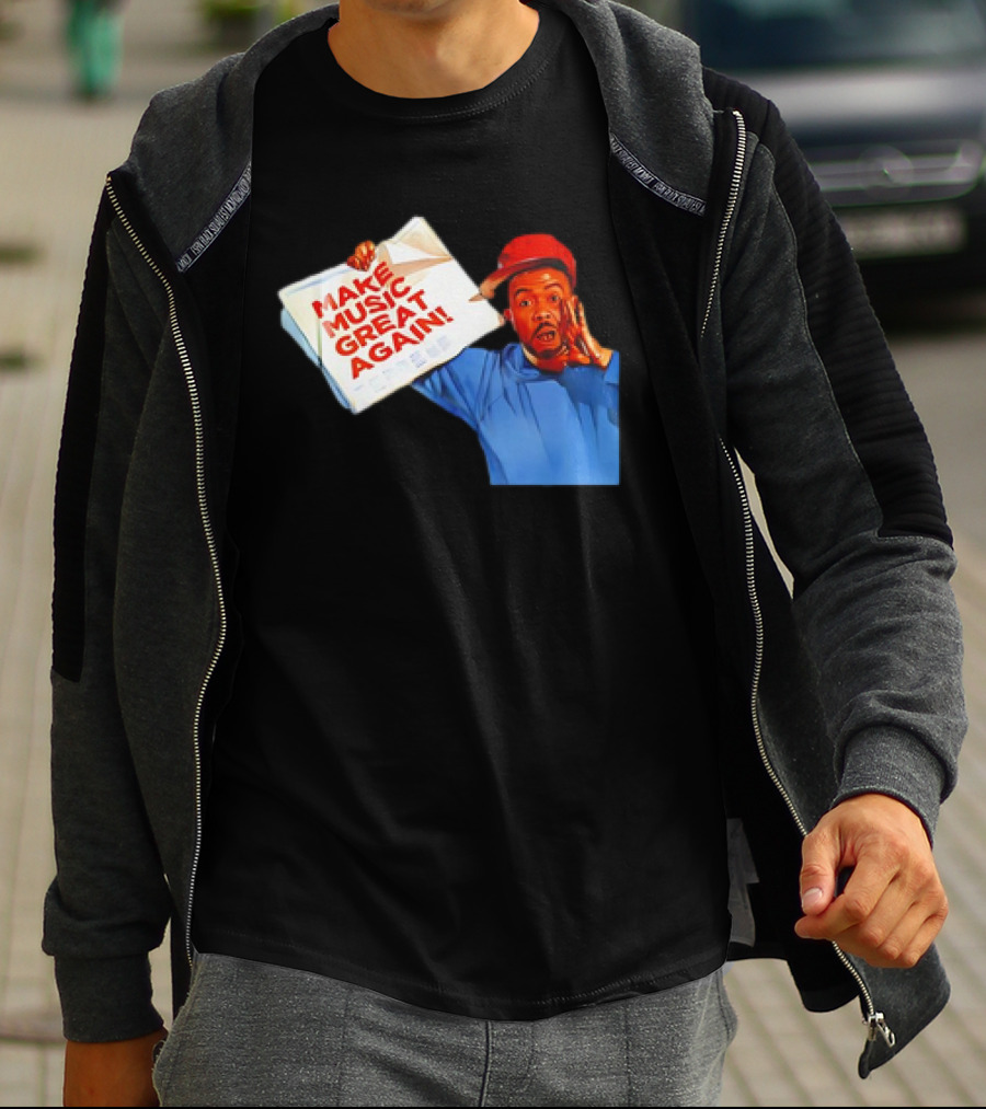 Timbo Land Make Music Great Again Newspaper Character T-Shirt