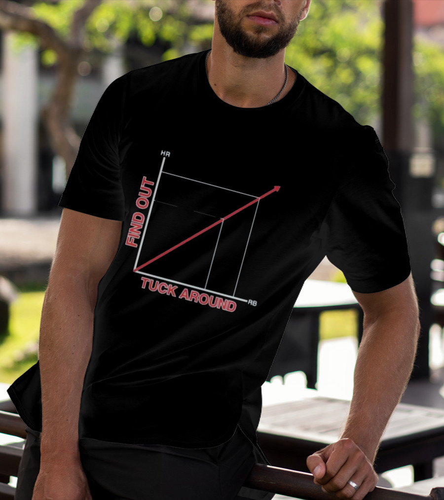 Tuck Around Find Out Linear Graph WitH RB And KB Axis T-Shirt