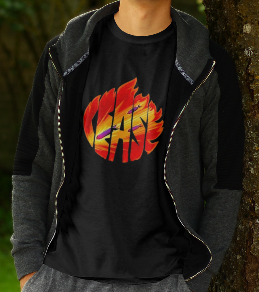 Cease Fire Flame Letters With Missiles T-Shirt