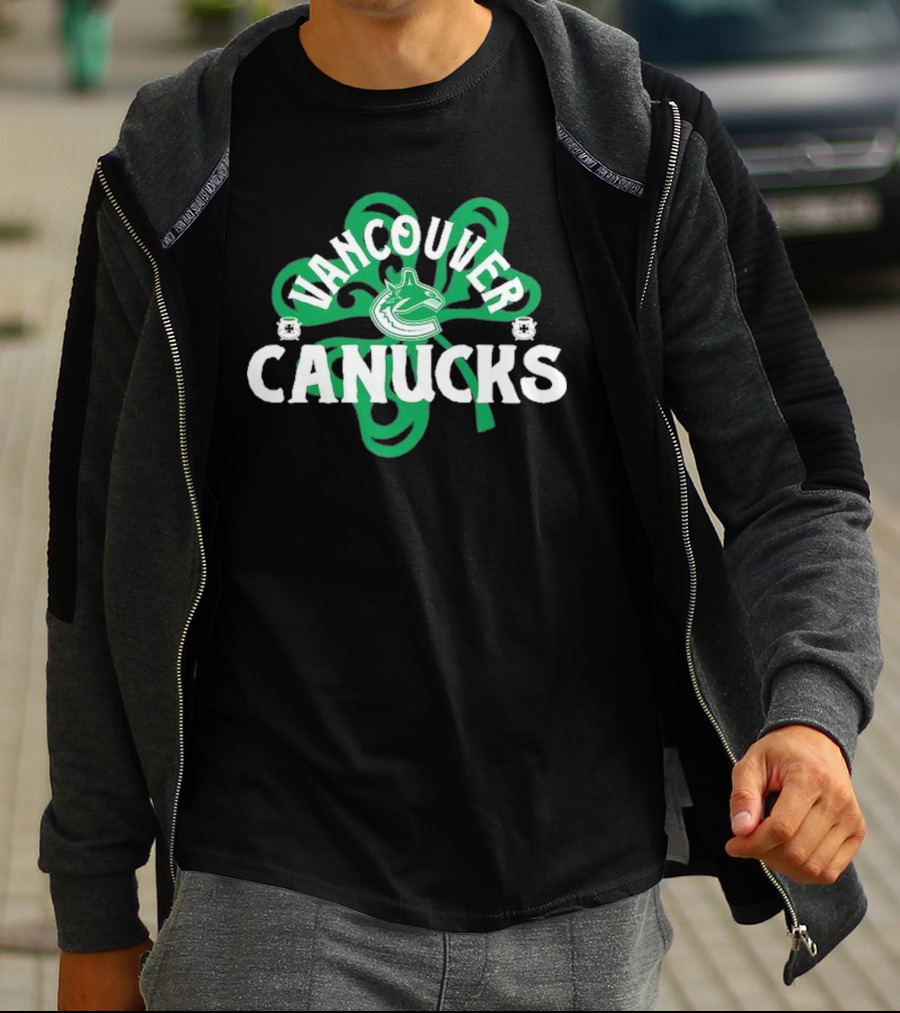 Vancouver Canucks St. Patrick’s Day Shamrock T-Shirt