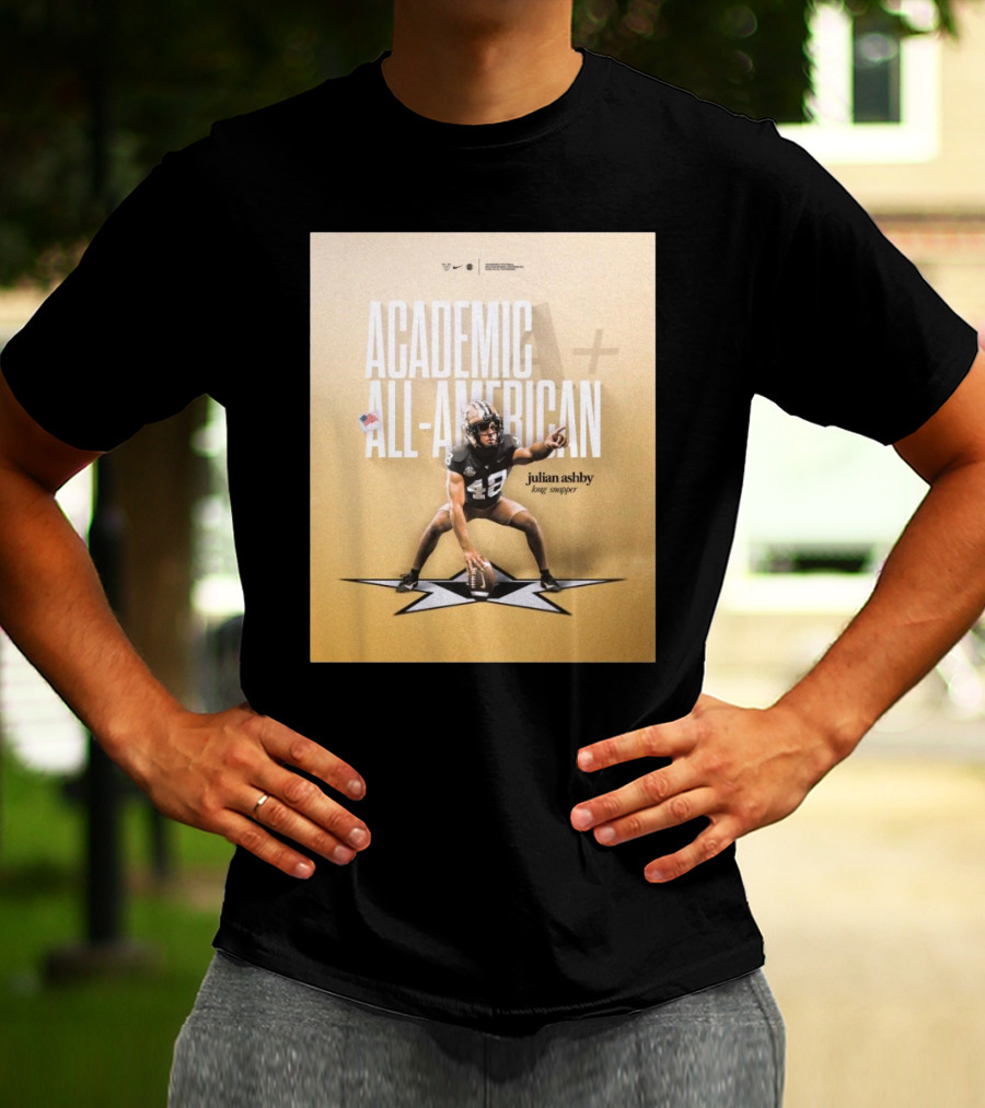 Vanderbilt Football Julian Ashby Academic All-American Long Snapper T-Shirt