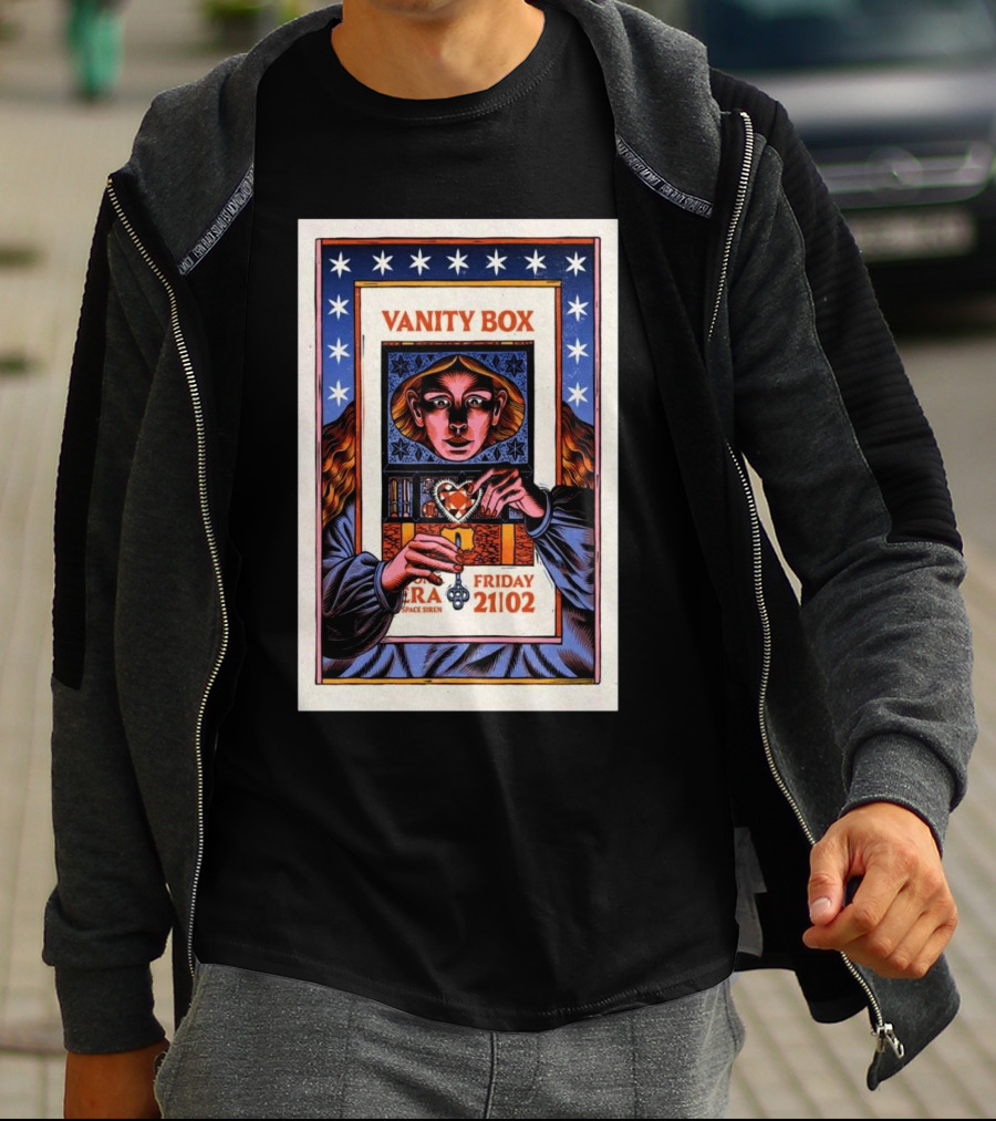 Vanity Box Vera Space Siren Friday February 21 2025 Groningen T-Shirt