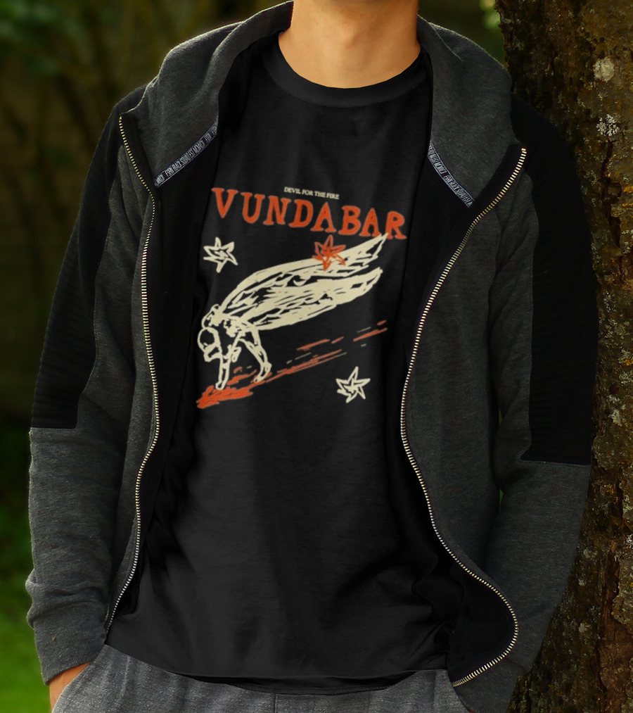 Vundabar Devil For The Fire Winged Creature And Stars T-Shirt