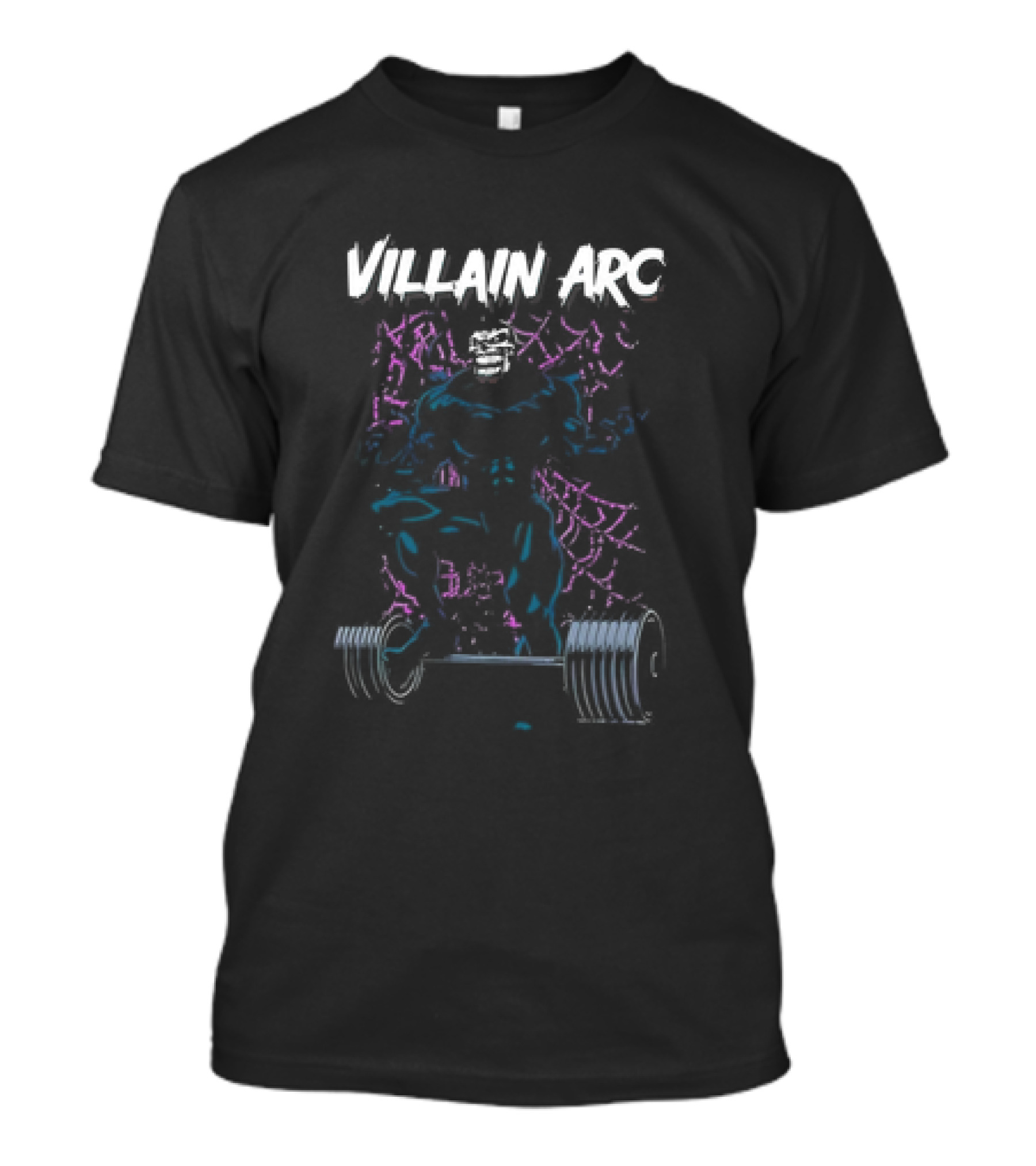 Villain Arc Vintage Weightlifting Neon Aesthetic T-Shirt