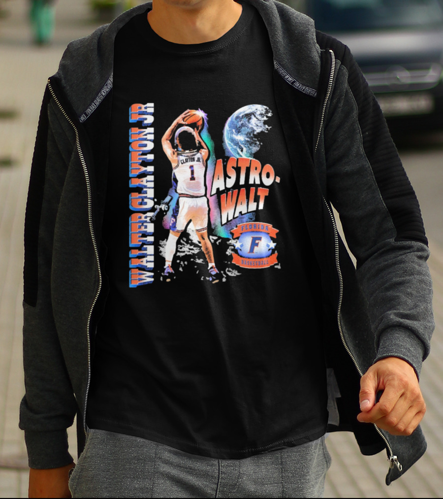 Walter Clayton Jr. Astro-Walt Florida Gator Basketball T-Shirt