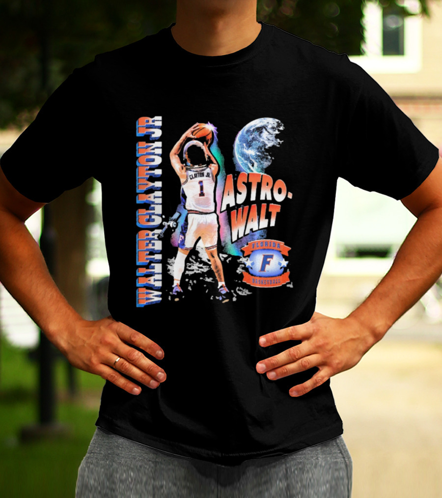 Walter Clayton Jr. Astro-Walt Florida Gator Basketball T-Shirt