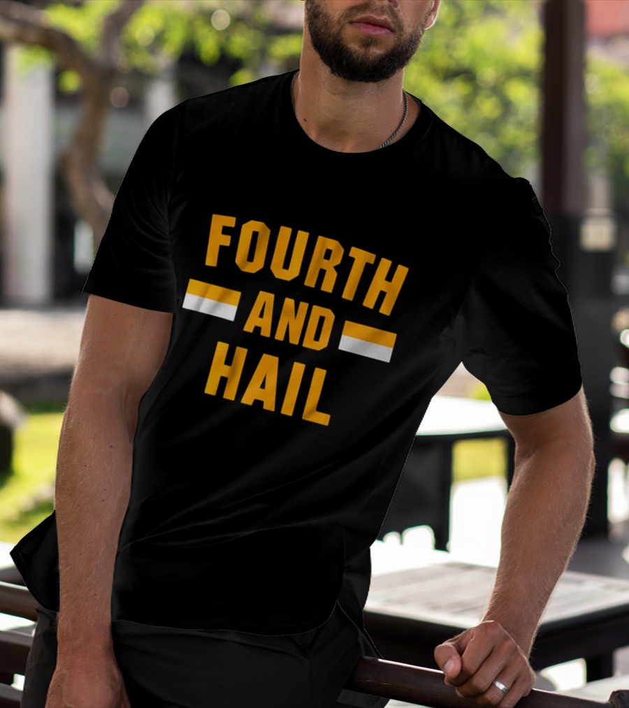 Washington Commanders Fourth And Hail NFL Football T-Shirt