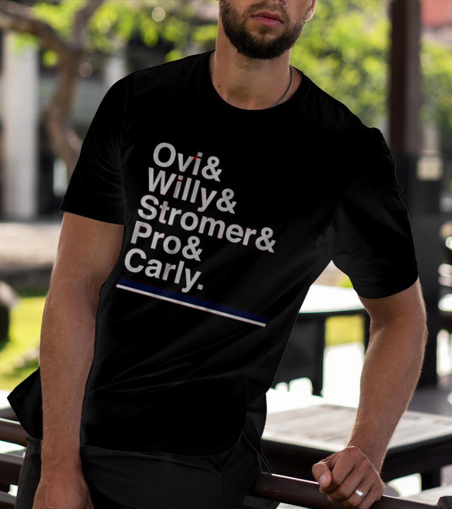 Ovi & Willy & Stromer & Pro & Carly Washington Hockey Ampersand T-Shirt