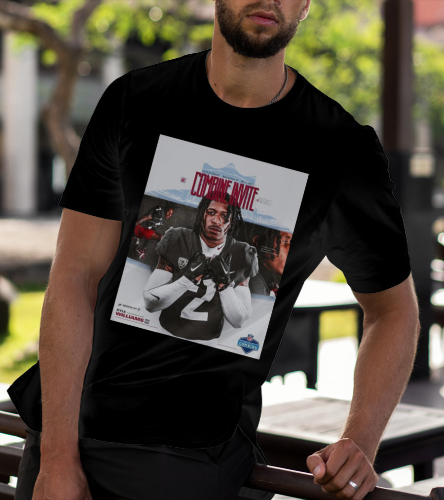 Lucas Oil Stadium NFL Combine Invite Kyle Williams Washington State Cougars Indianapolis 2025 T-Shirt