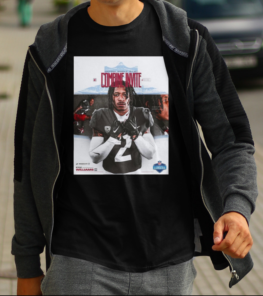 Lucas Oil Stadium NFL Combine Invite Kyle Williams Washington State Cougars Indianapolis 2025 T-Shirt