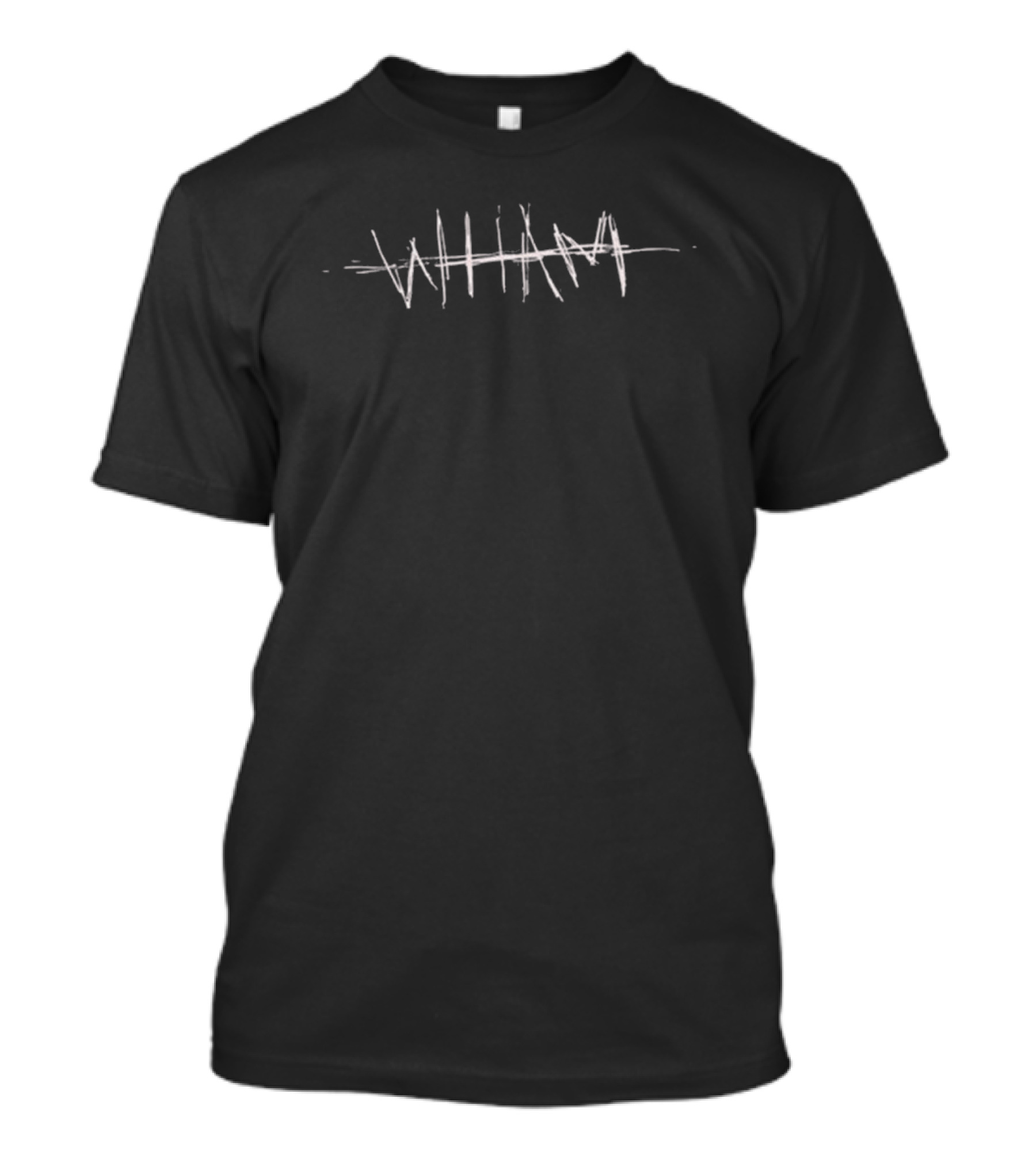 Wham X Who Decides War Distressed White Text T-Shirt