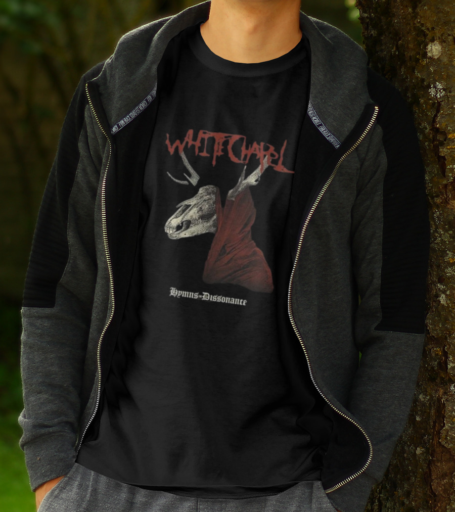 Whitechapel Hymns Dissonance Hooded Skull T-Shirt