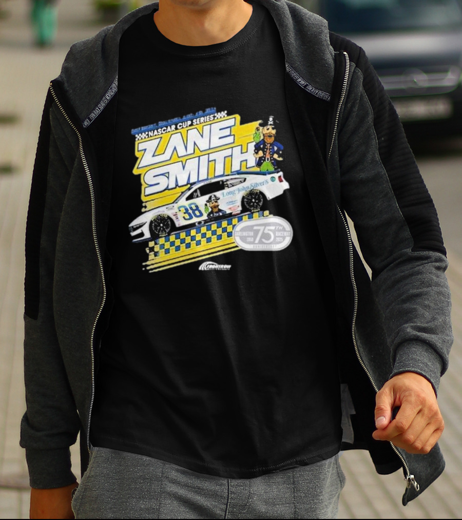 NASCAR Cup Series Zane Smith Long John Silver’s Car 75th Race 38 T-Shirt