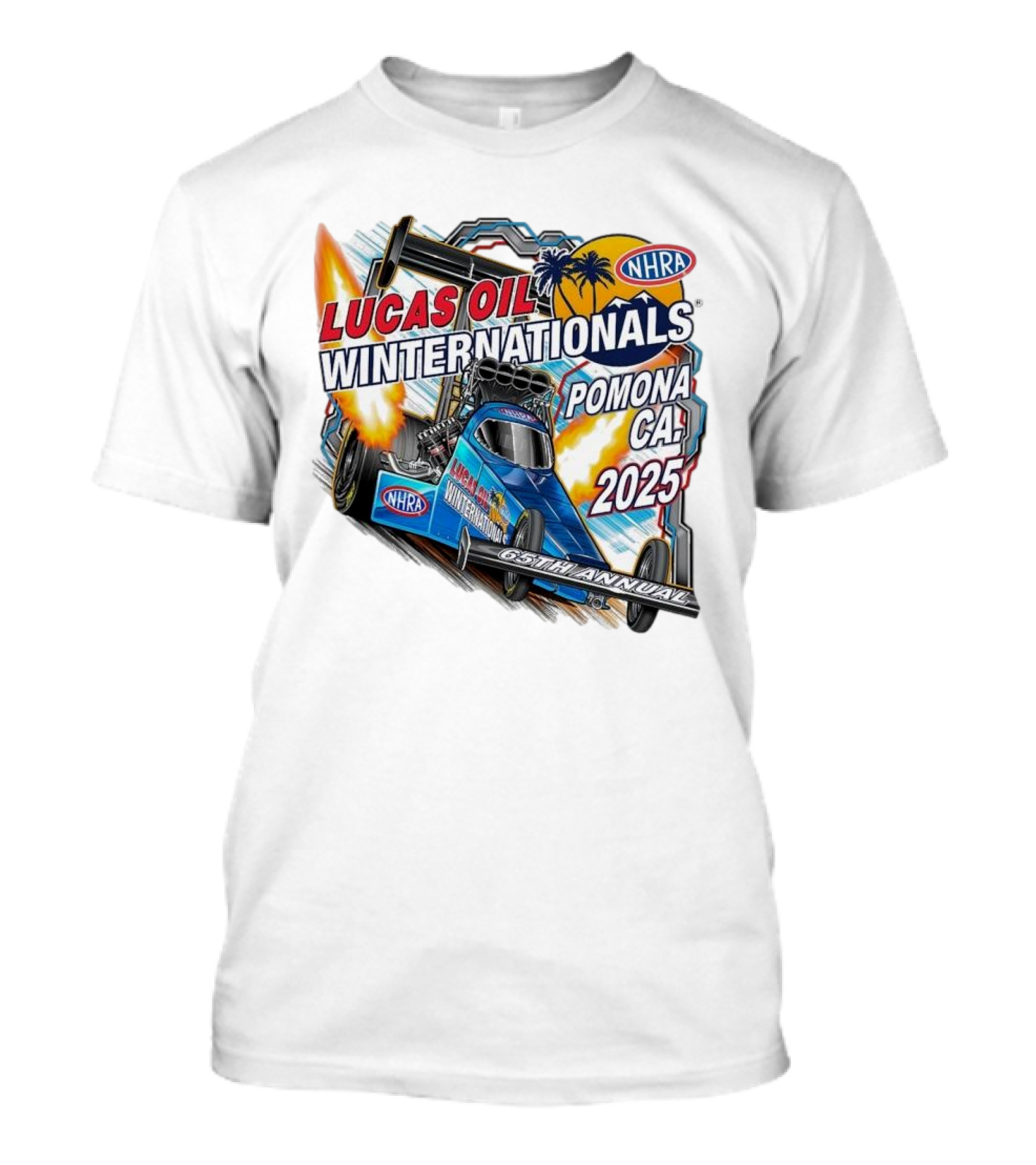 Lucas Oil NHRA Winternationals Pomona CA 2025 65th Annual T-Shirt