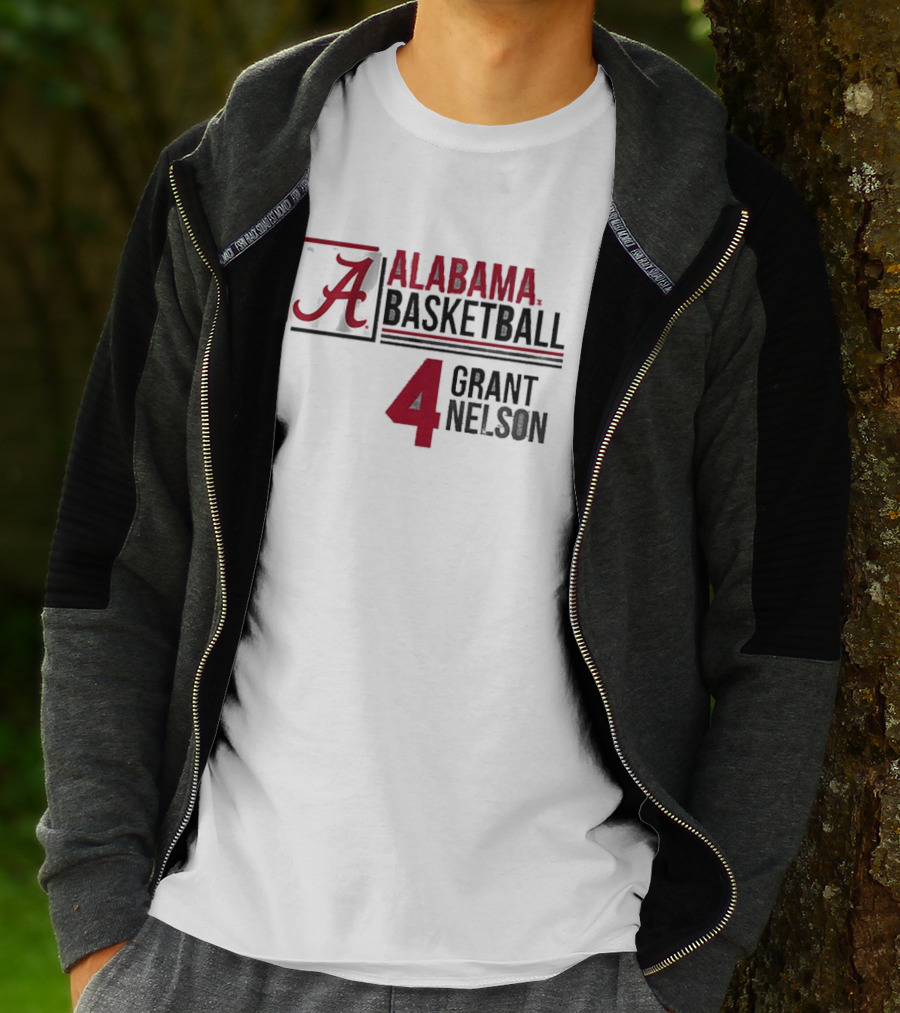 Alabama Grant Nelson Basketball Jersey Number 4 T-Shirt