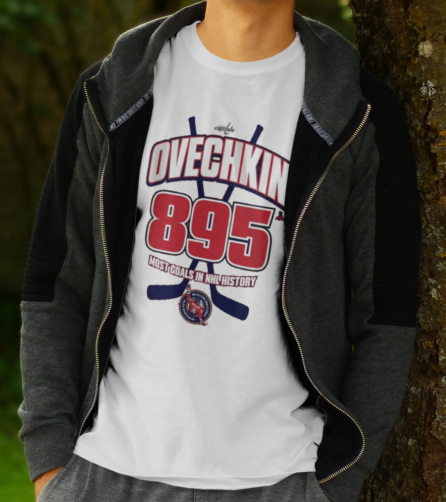 Ovechkin 895 Goals NHL History Washington Capitals T-Shirt