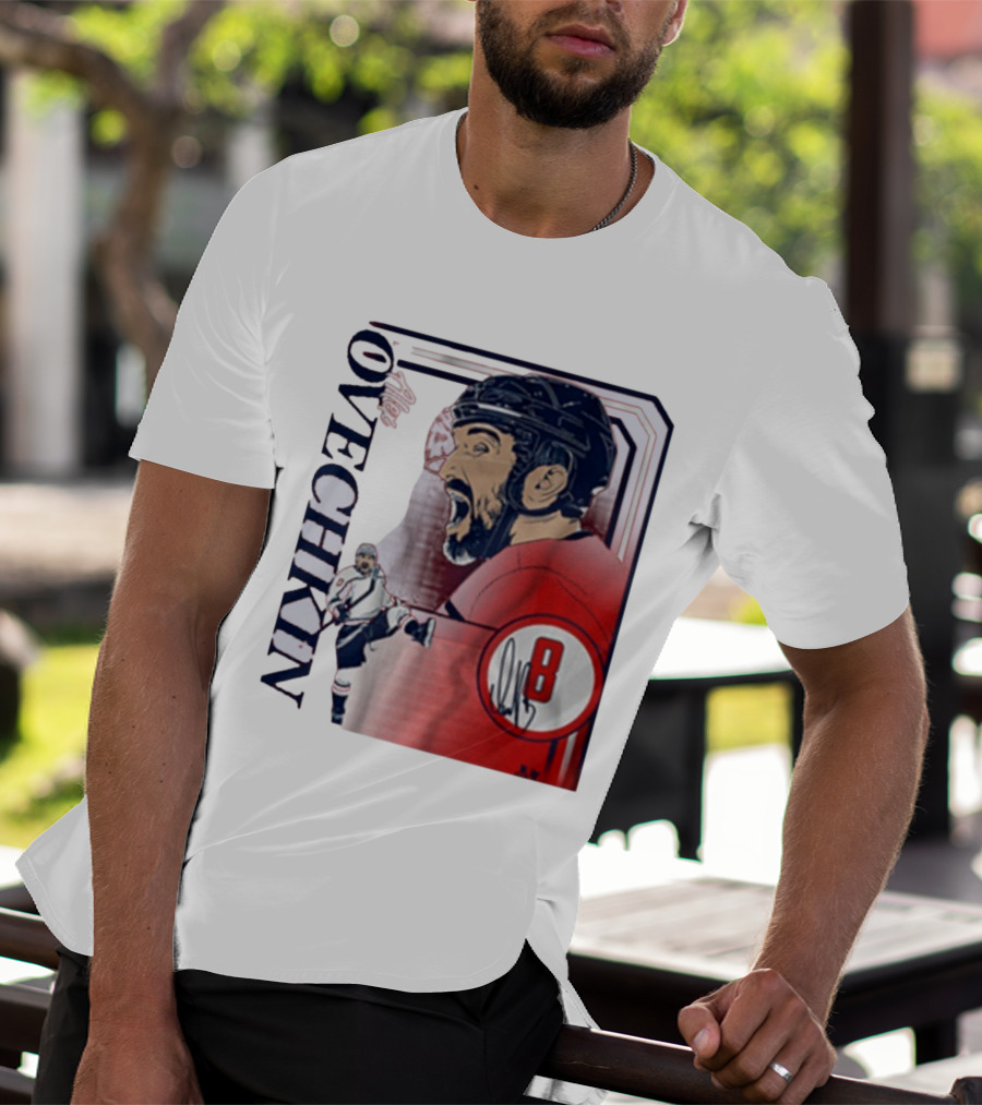 Alexander Ovechkin Dynamic Hockey Collage Number 8 T-Shirt