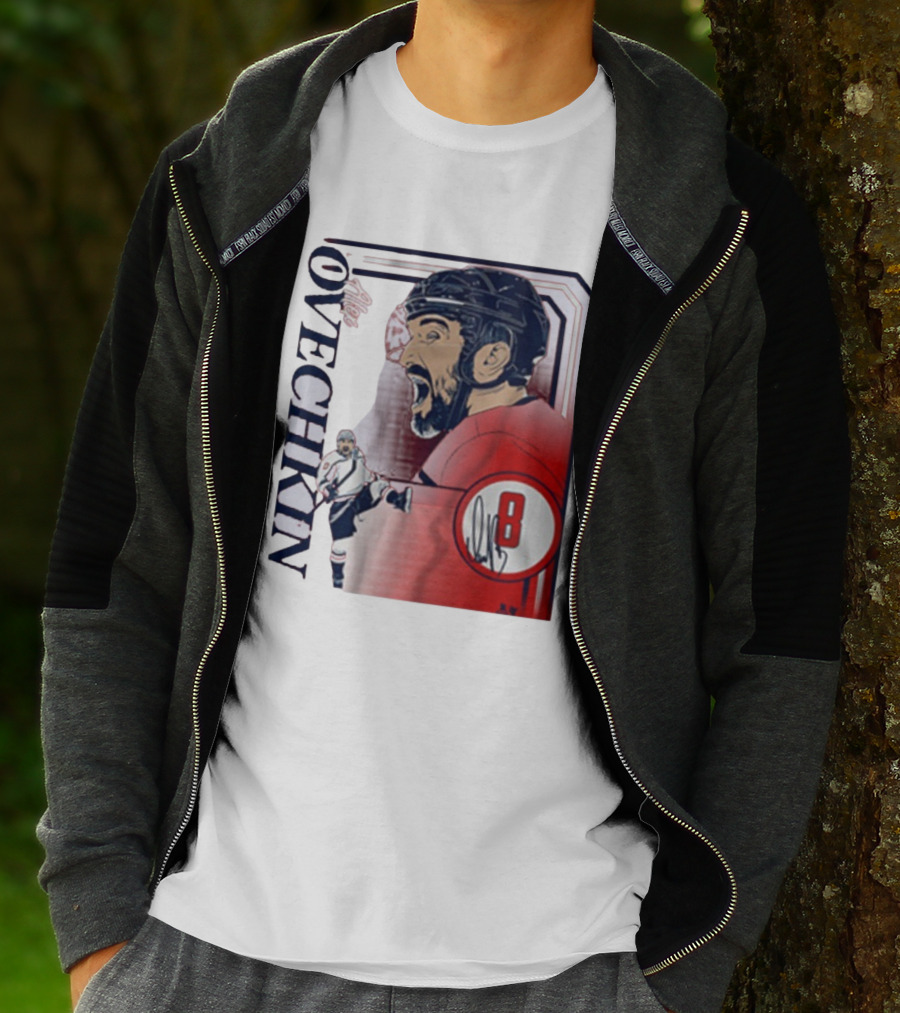 Alexander Ovechkin Dynamic Hockey Collage Number 8 T-Shirt