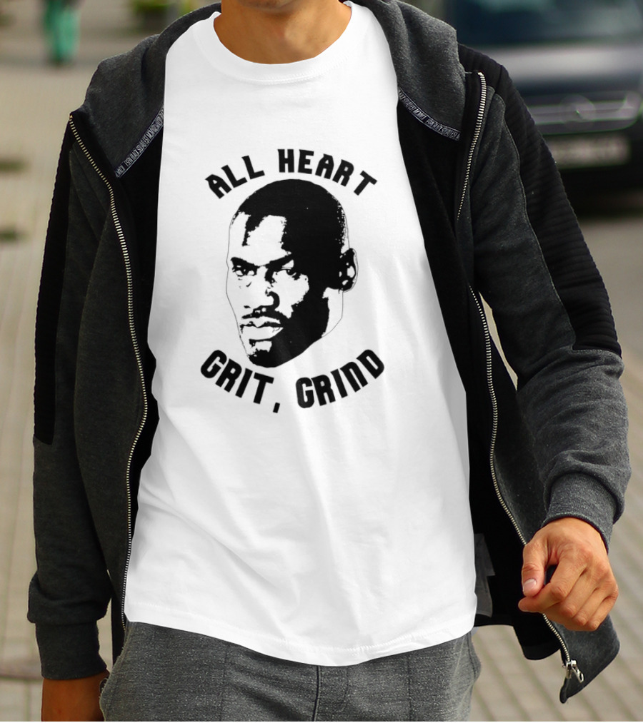 All Heart Grit Grind Iconic Tony Allen Face Outline T-Shirt