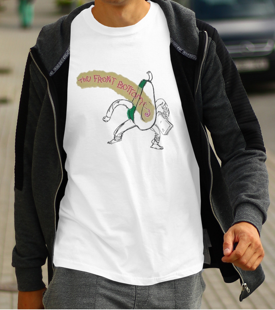 The Front Bottoms Avocado Character With Megaphone T-Shirt