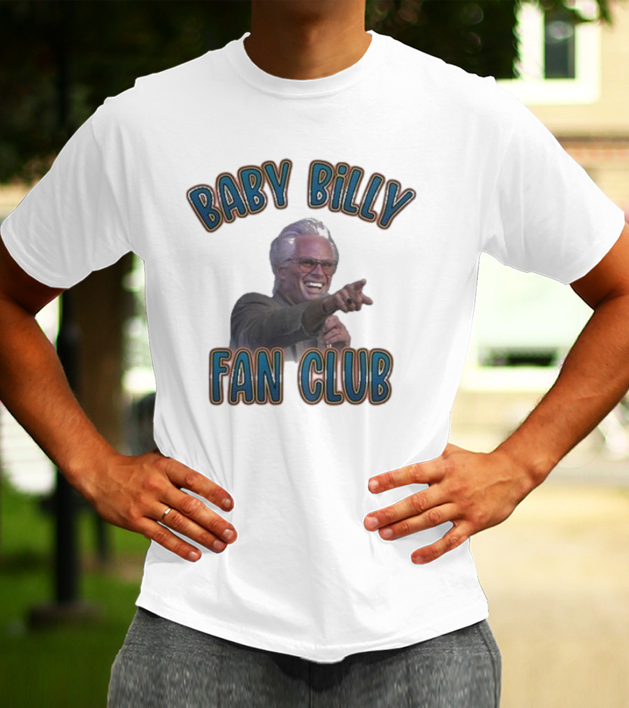 Baby Billy Fan Club Custom Printed Vintage Style T-Shirt