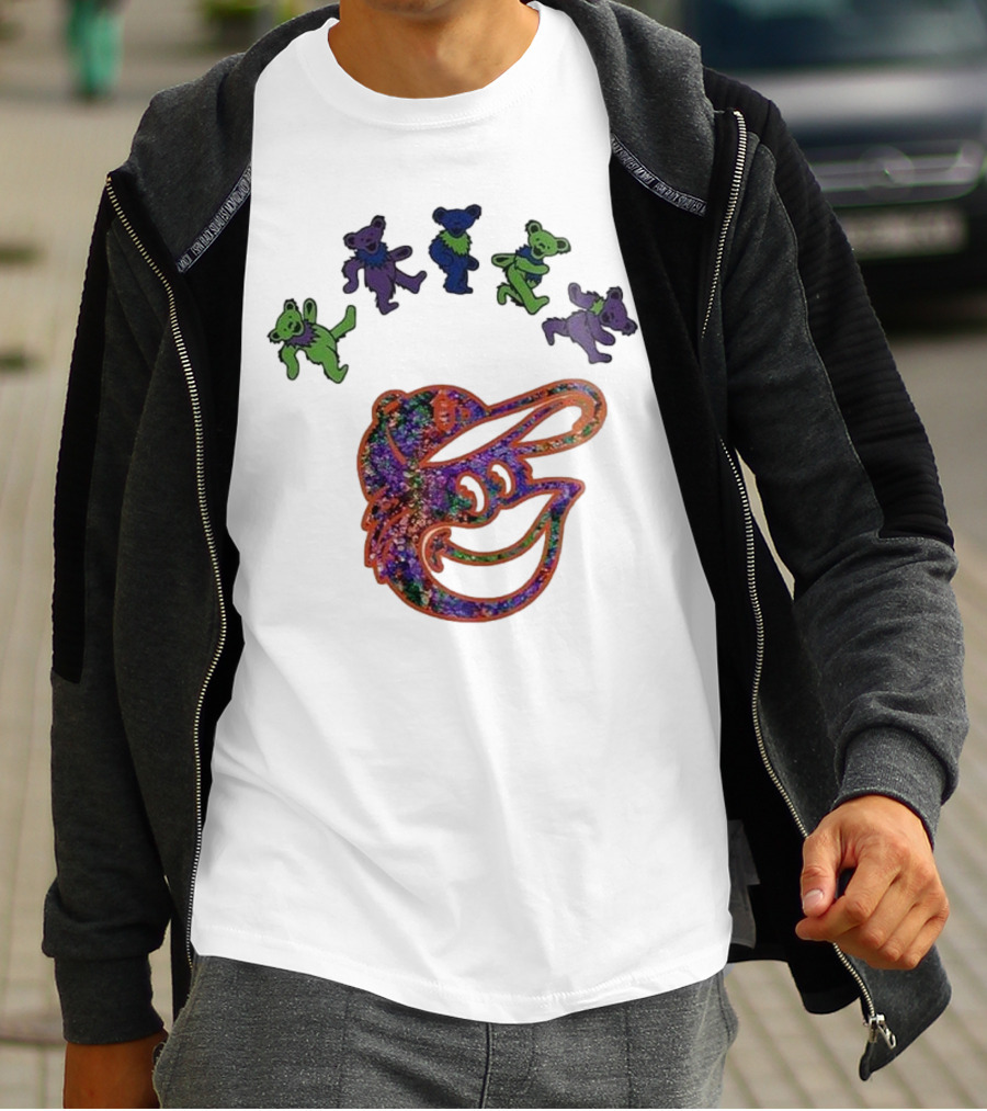 Baltimore Orioles Grateful Dead Night 2025 Dancing Bears T-Shirt