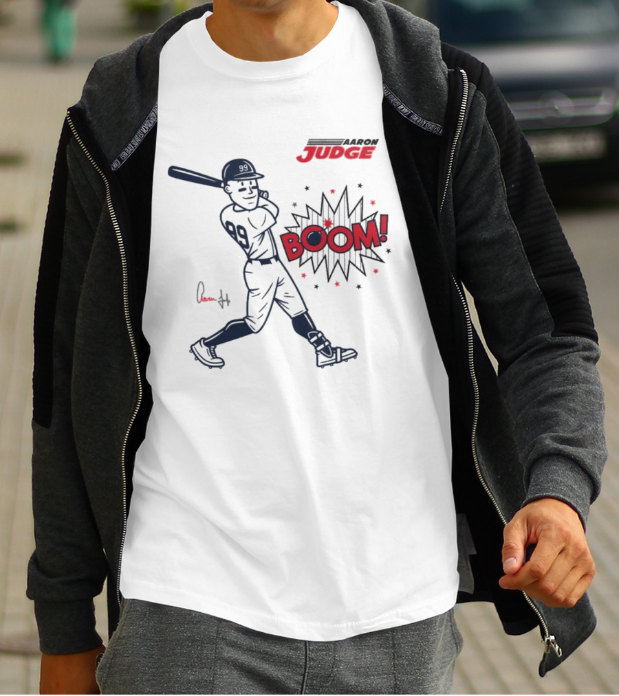 Aaron Judge Swings Into Action With Boom T-Shirt