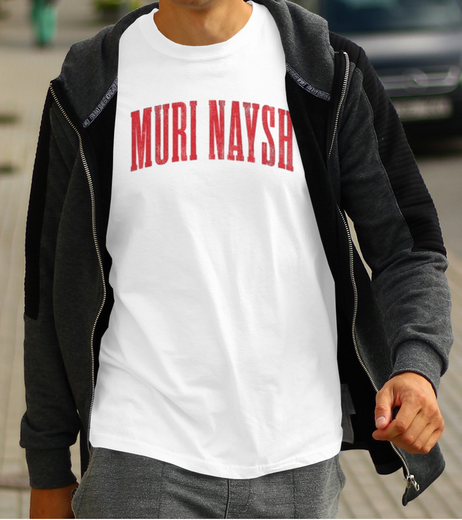Billmuri Muri Naysh Red Text T-Shirt